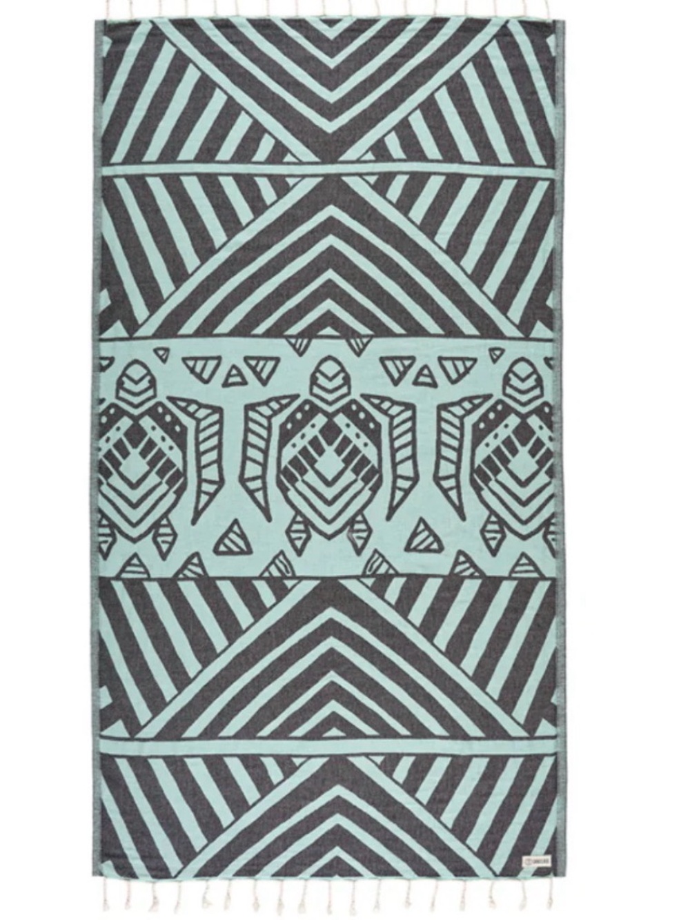 SAND CLOUD GEO TURTLE BEACH TOWEL SEAGLASS - REG. NWT